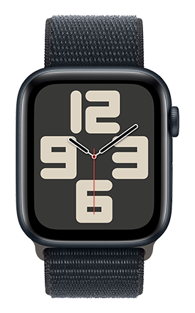 Apple Watch SE 2nd gen 44mm - Midnight Aluminum Midnight Sport Loop