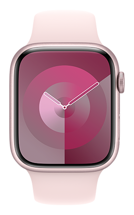 Apple Watch Series 9 45mm - Pink Aluminum Light Pink Sport Band M/L
